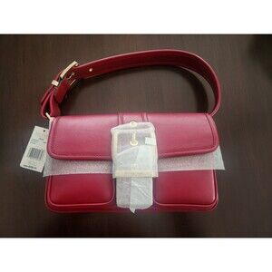 **NEW WITH TAGS** Michael Kors Colby 100% Leather Shoulder Bag - Deep Red